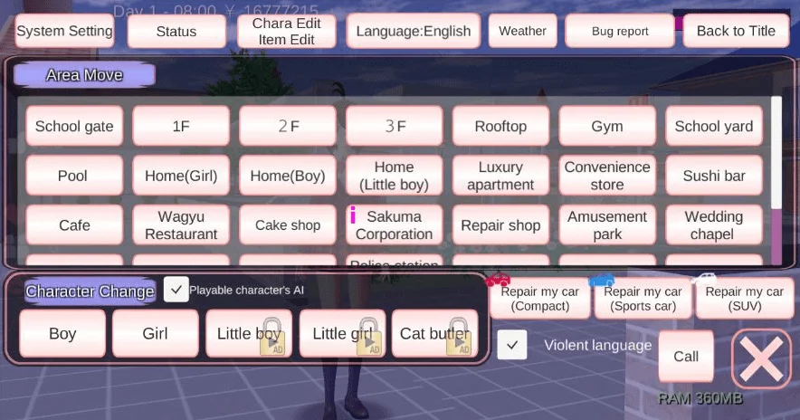 Sakura School Simulator Mod Apk