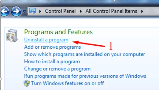Cara Uninstall Aplikasi di Laptop Windows 7