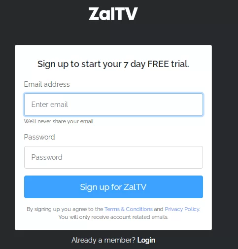 Cara Daftar Akun ZalTV