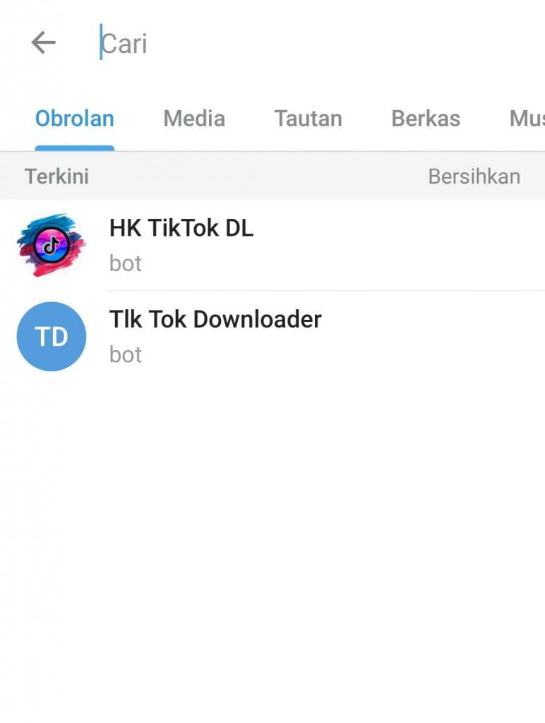 Cara Download Video TikTok di Telegram