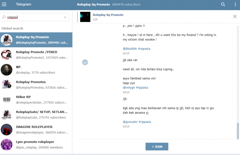 Cara Mencari Teman Baru dengan Main RP di Telegram