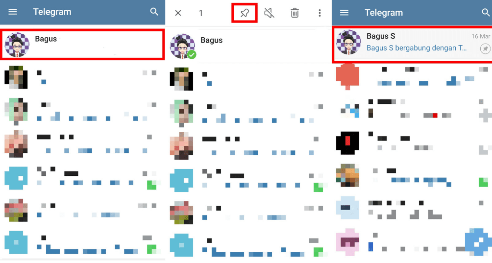 Cara Menyematkan Pesan Pribadi Telegram