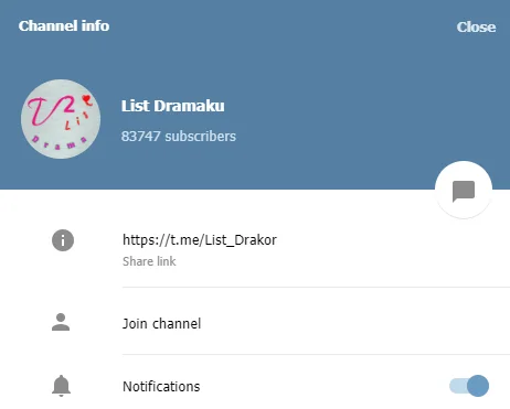 Link Channel Drakor Telegram