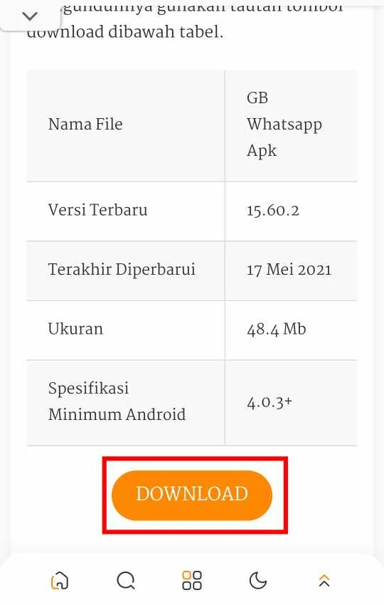 Cara Download Gb Whatsapp