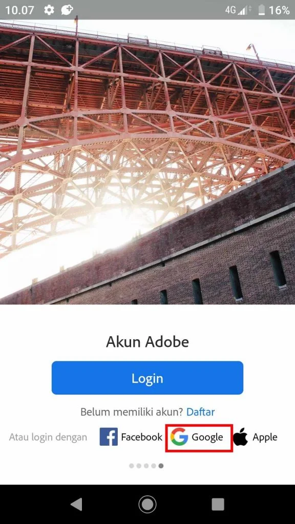 Cara Login Akun Adobe Lightroom