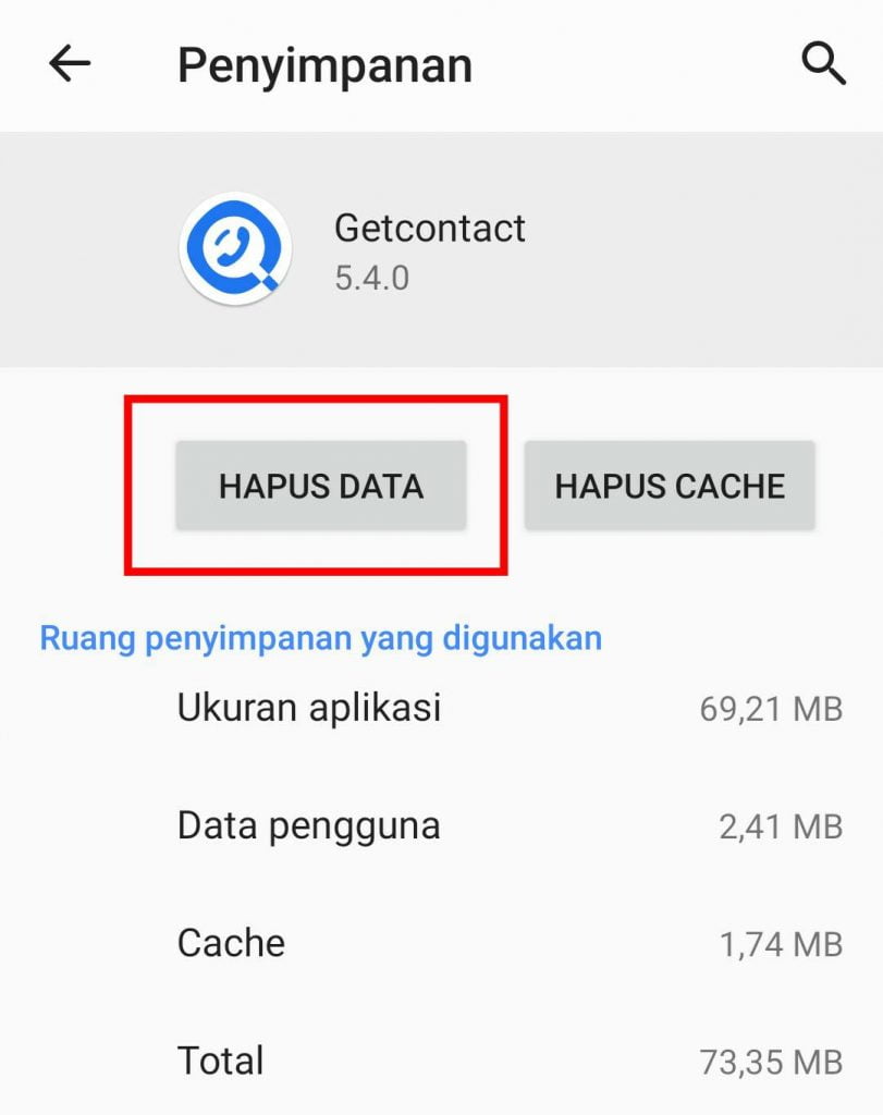 Cara Logout dari Get Contact