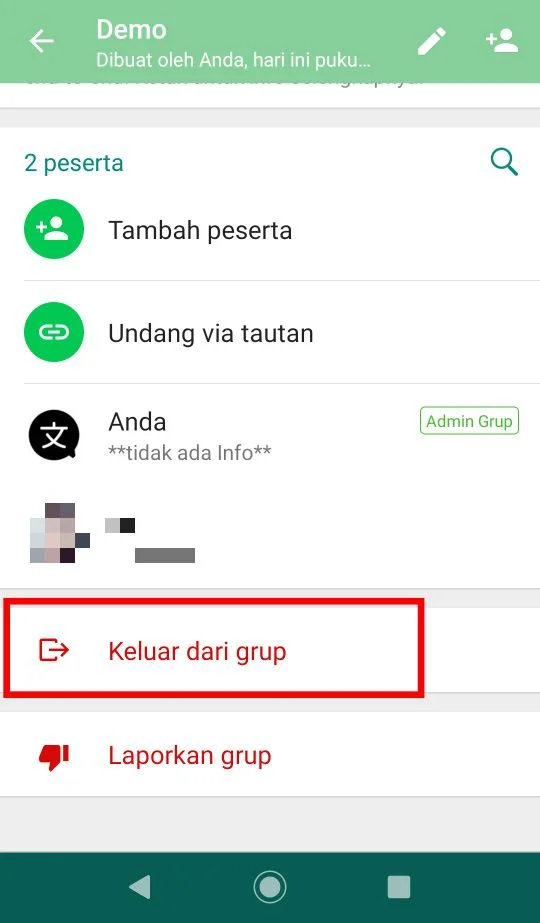 Cara Menghapus Grup Whatsapp