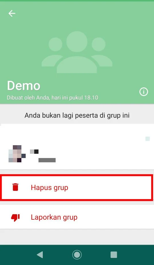 Cara Hapus Grup Whatsapp