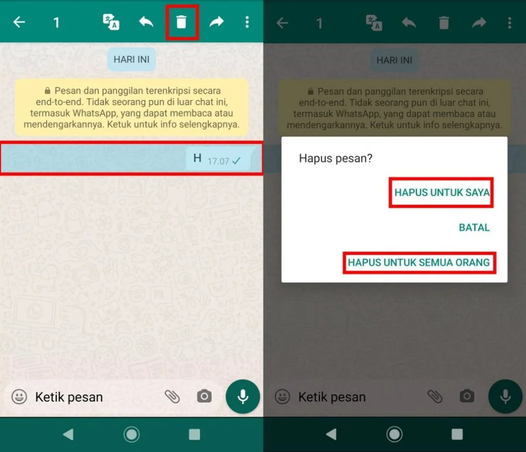 Cara Menarik Pesan di Whatsapp Yang Sudah Lama
