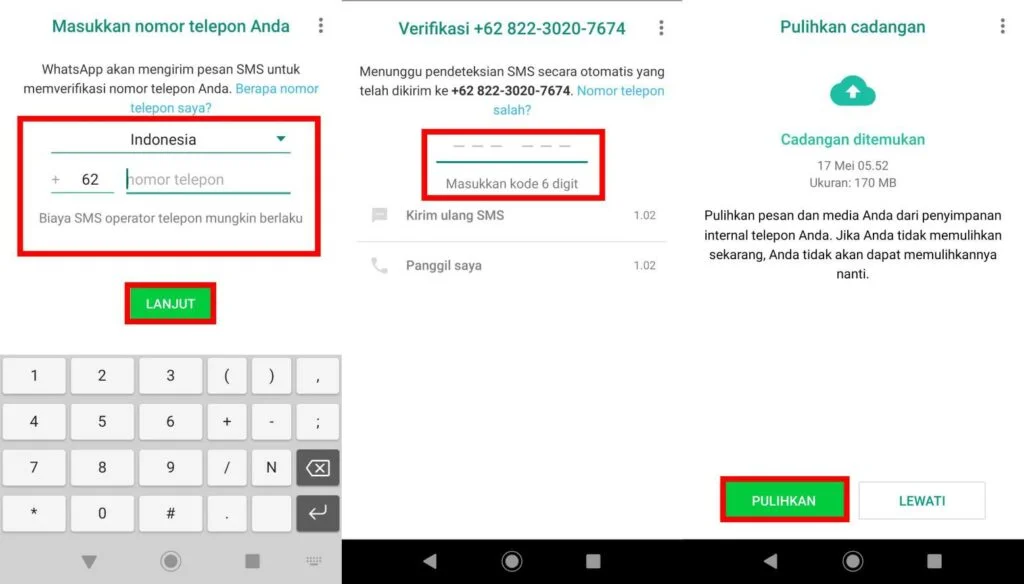 Cara Mengembalikan Chat Whatsapp