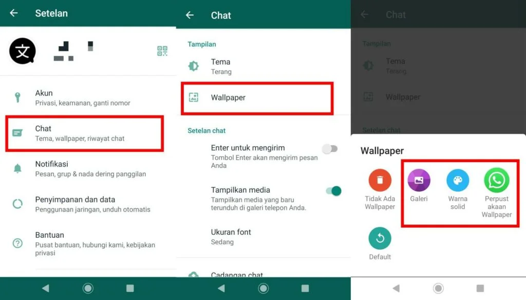 Cara Mengganti Background Whatsapp