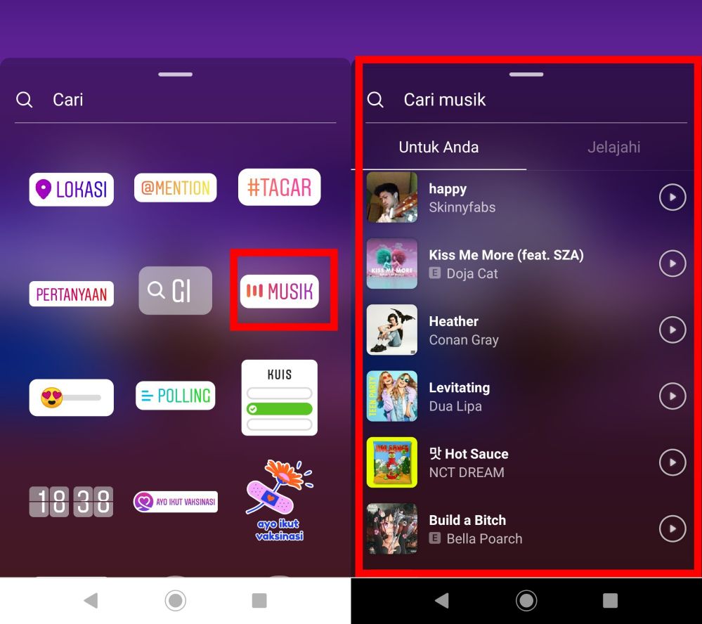 Cara Menggunakan Instagram Music