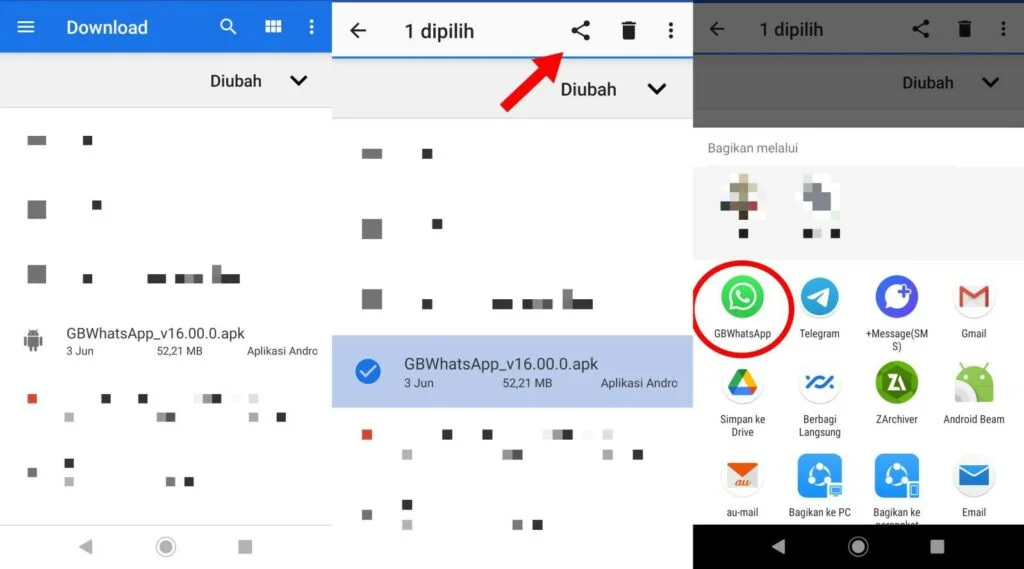 Cara Mengirim Aplikasi Lewat Whatsapp