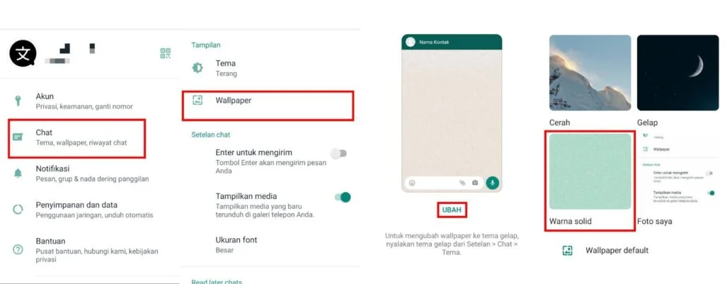 Cara Mengubah Warna di Whatsapp