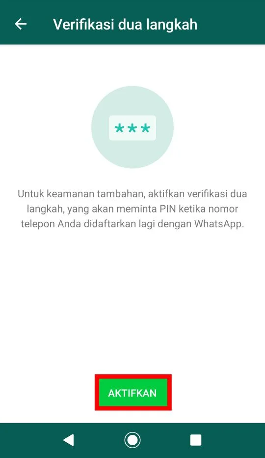 Cara Mengunci Whatsapp