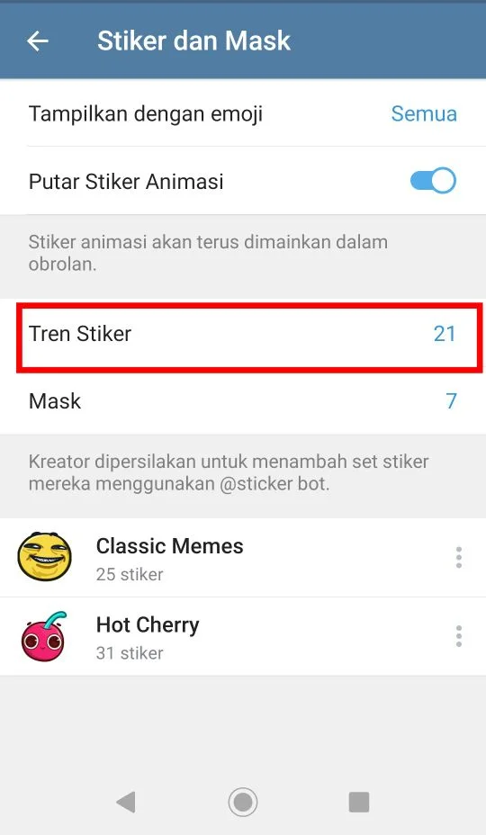 Bot Sticker Downloader di Telegram