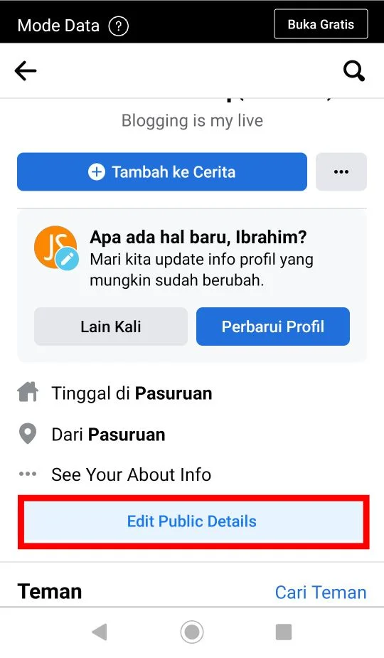 Cara Memasang Link Whatsapp di Facebook