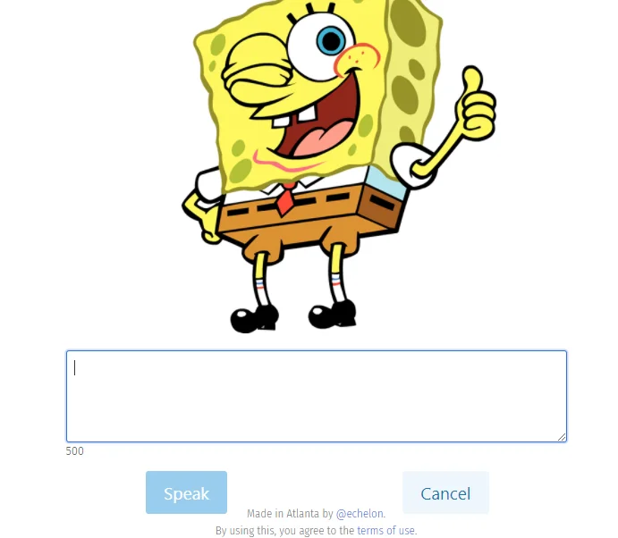 Sound of Text Spongebob