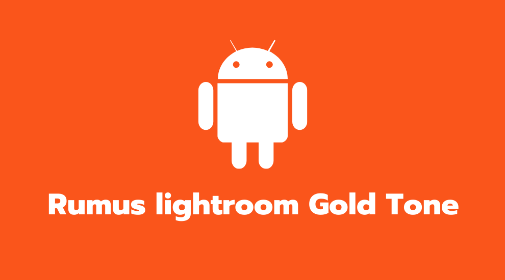 Rumus lightroom Gold Tone