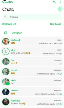 Tema WhatsApp Aero