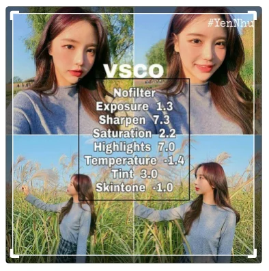 Rumus VSCO Selfie Cerah