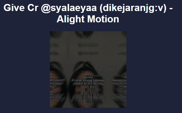 Preset Alight Motion Gelombang
