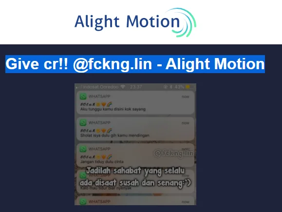 Preset Alight Motion Gelombang