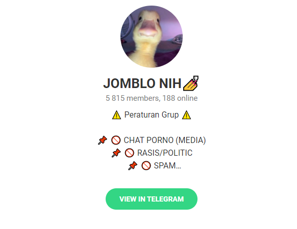 grup telegram jomblo