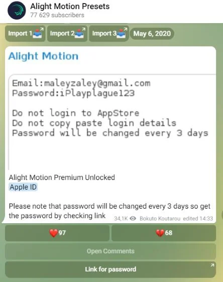 Cara Download Alight Motion Pro di iPhone
