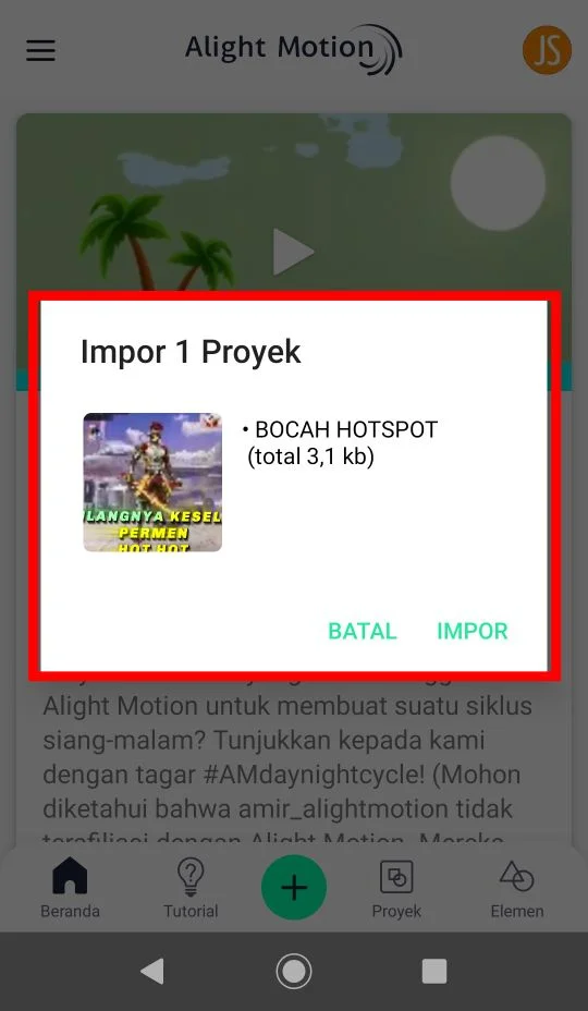 Tutorial Cara Bikin Video Jedag Jedug di Alight Motion