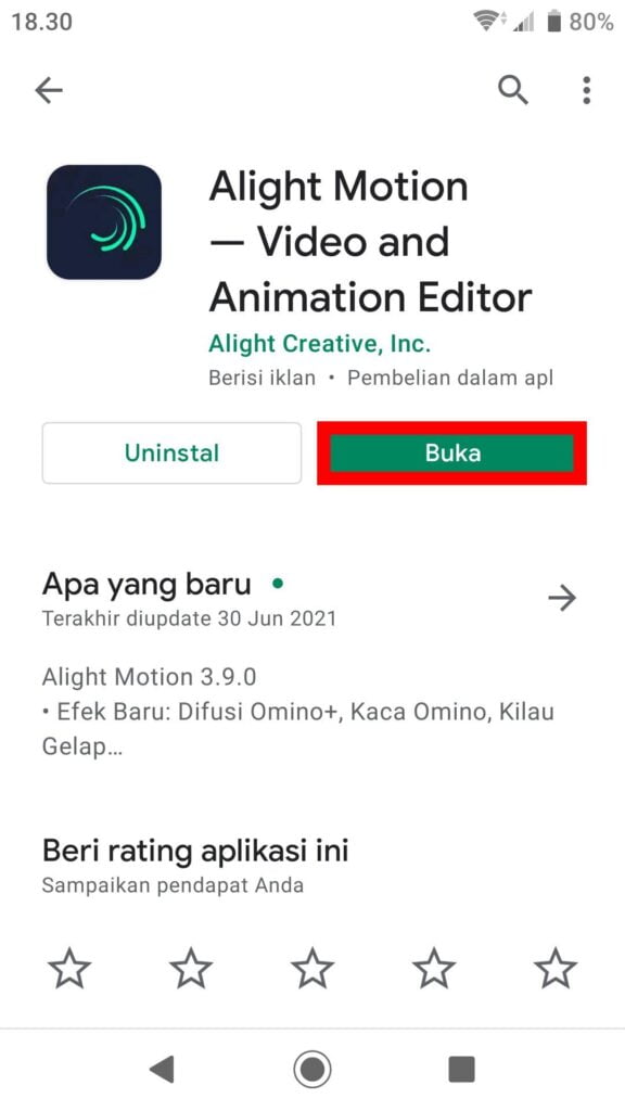 Cara Menggunakan Preset Alight Motion