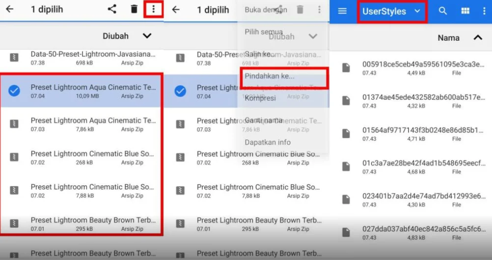 Cara Import Preset Lightroom XMP di Android