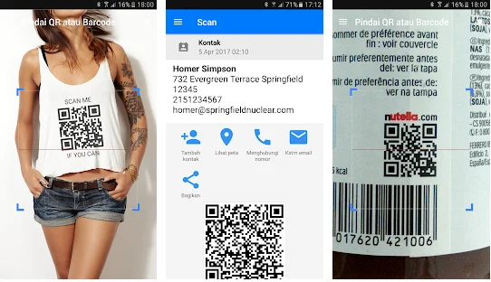 Pembaca Kode QR Preset