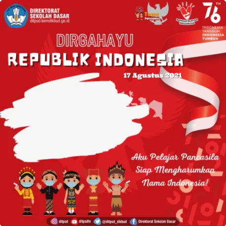 Twibbon 17 Agustus 2021 Kemendikbud