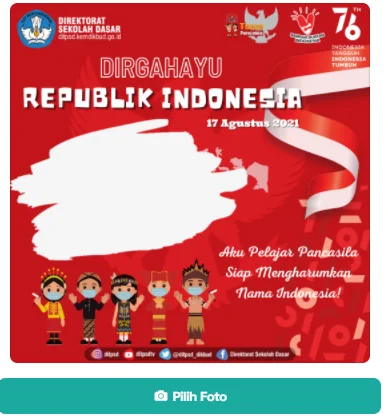 Cara Memasang Foto Twibbon HUT RI 76