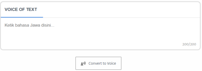 Sound of Text Jawa, Begini Cara Ubah Teks Menjadi Suara