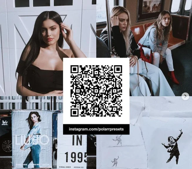 Preset Polarr QR Code Aesthetic