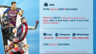 Cara Cek No Pelanggan K Vision