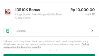 Cara Top Up Higgs Domino dengan Pulsa