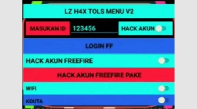 APK Hack Akun FF Dengan Salin ID