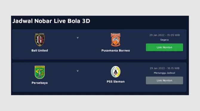 Situs Live Streaming Bola Gratis