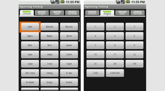 Aplikasi Translate Bahasa Minang