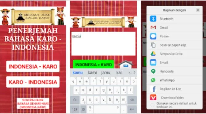 Aplikasi Translate Bahasa Karo