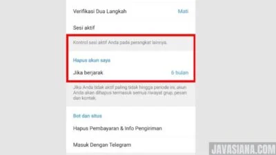 Cara Menghapus Akun Telegram