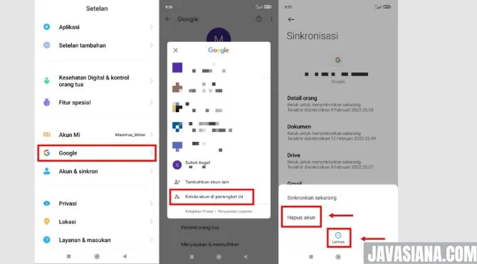 Cara Menghapus Email di HP