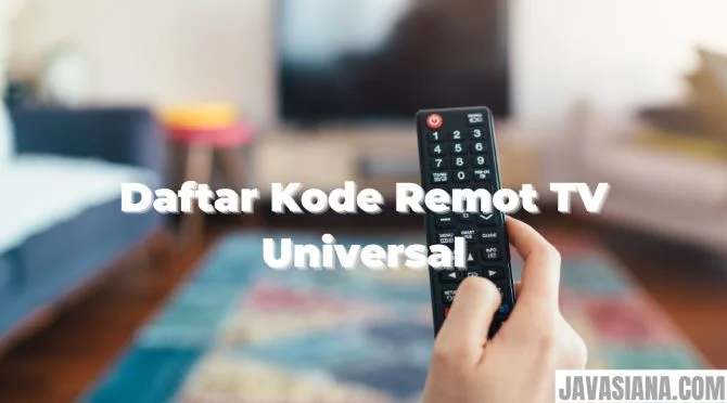 Kode Remot TV Universal