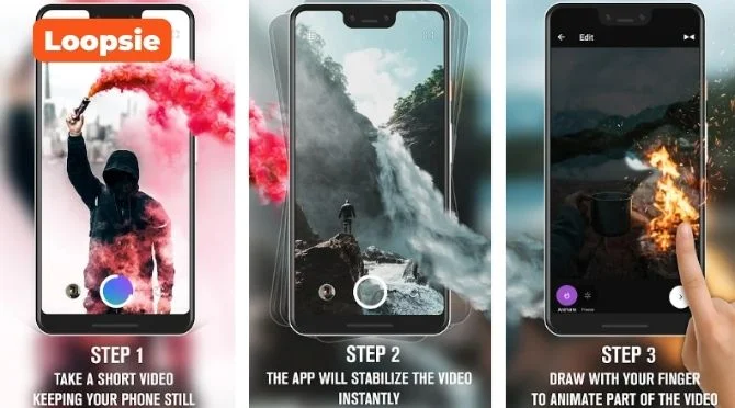 Aplikasi Edit Foto Jadi Video Loopsie