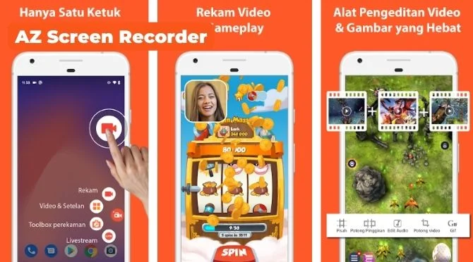 Aplikasi Perekam Layar AZ Screen Recorder