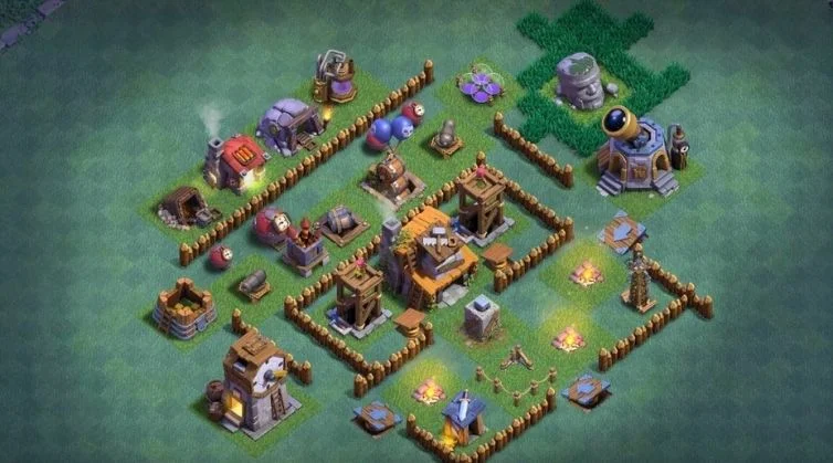 Base Builder Hall Level 4 Keren