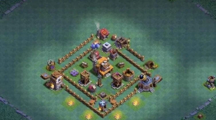 Base War Pertahanan 2 Dinding